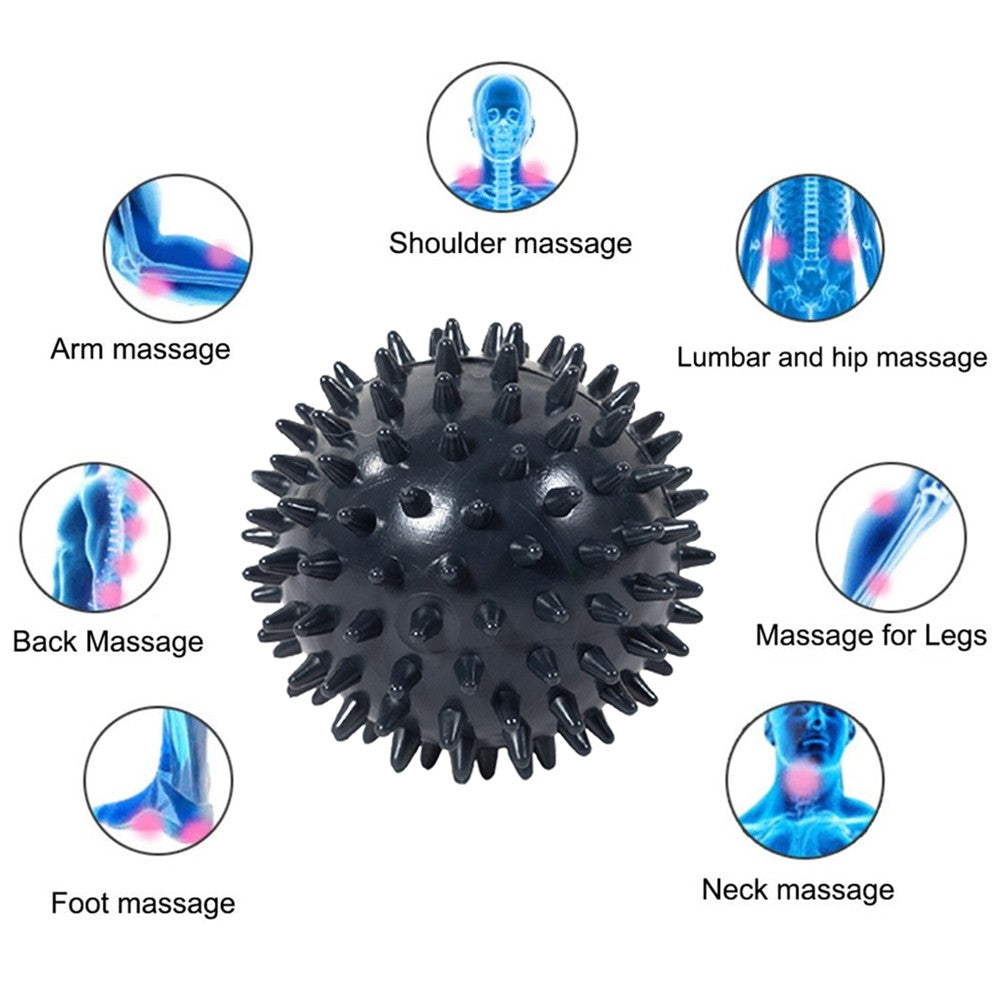 2Pcs Spiky Massage Balls - Black