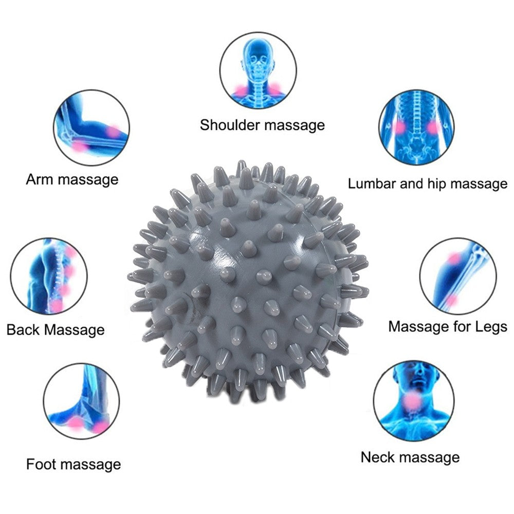 2Pcs Spiky Massage Balls - Grey