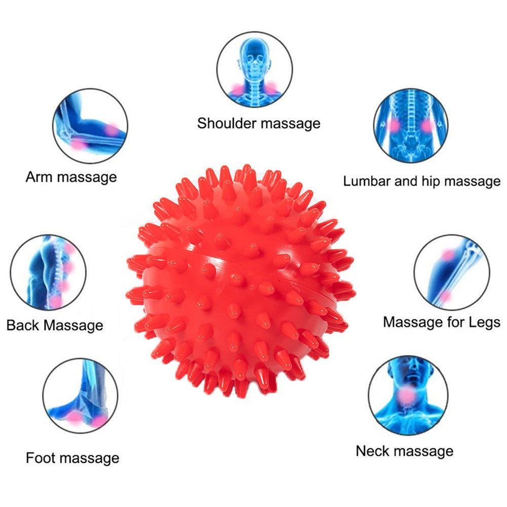 2Pcs Spiky Massage Balls - Red