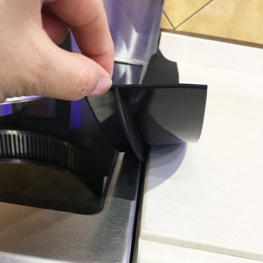 2Pcs 21 inches Silicone Stove Gap Covers - Black