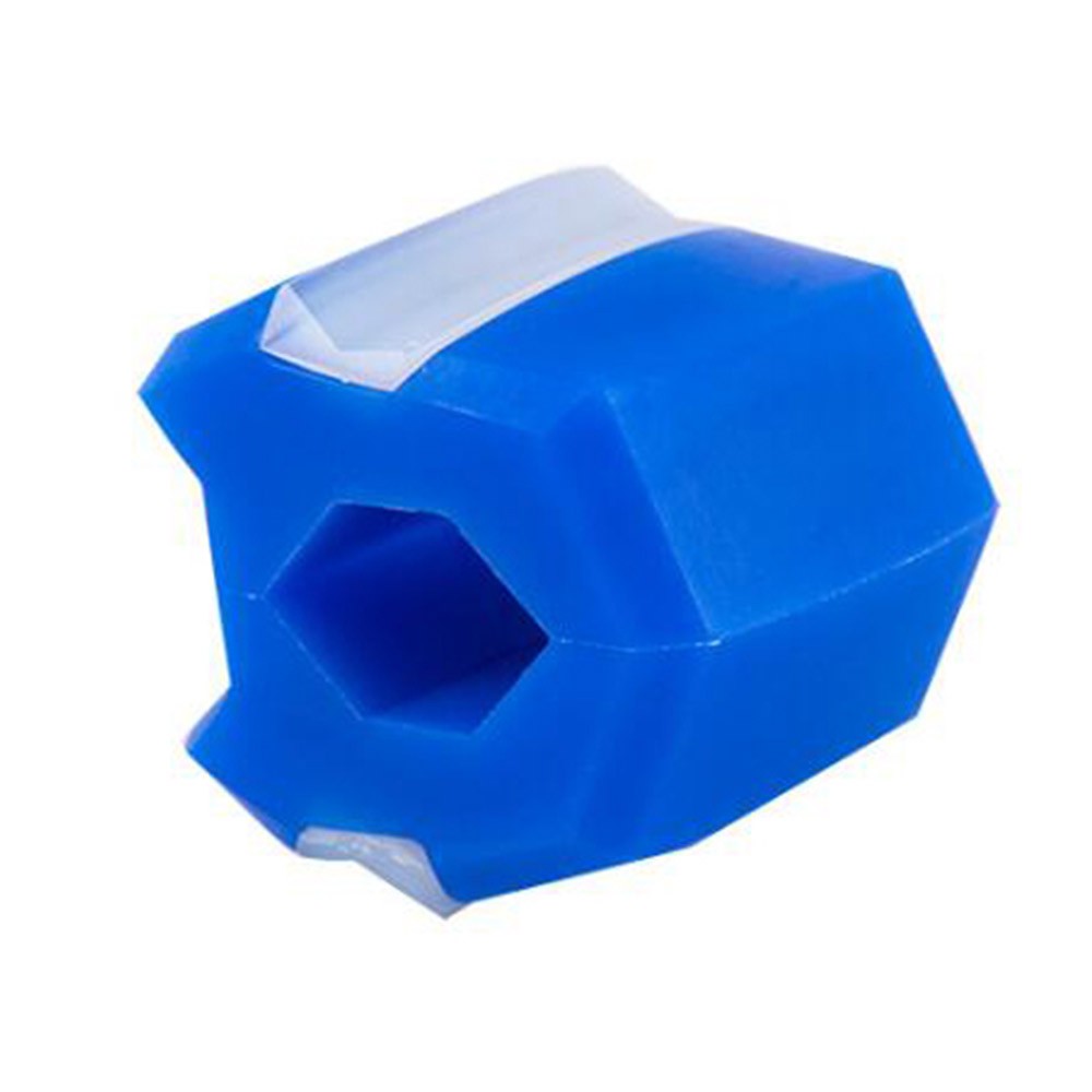 2Pcs Jaw Exerciser Silicone Jawline Shaper Facial Exerciser - Black+Blue