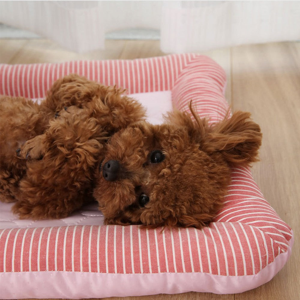 76x58cm Pet Cooling Sleeping Cushion - Pink