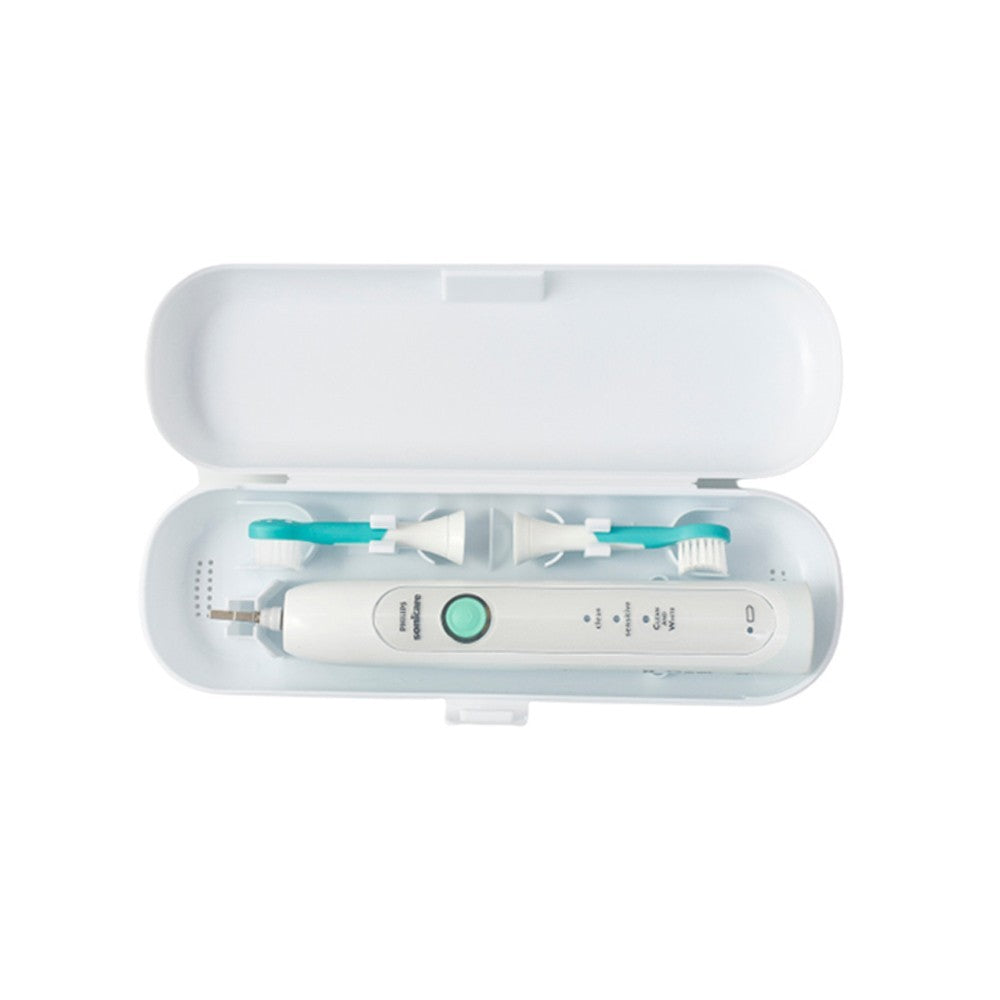 2Pcs Travel Portable Electric Toothbrush Case - Pink+White