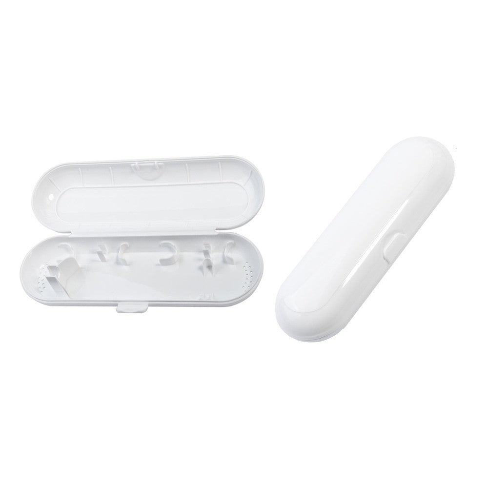 2Pcs Travel Portable Electric Toothbrush Case - Black+White