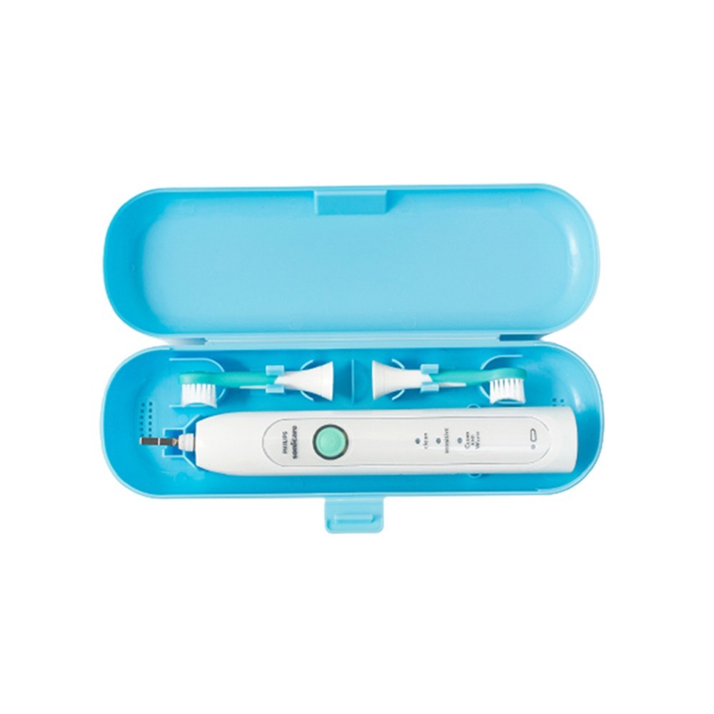 2Pcs Travel Portable Electric Toothbrush Case - Pink+Blue