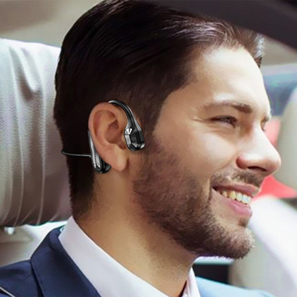 Bone Conduction Bluetooth Earphones - Black
