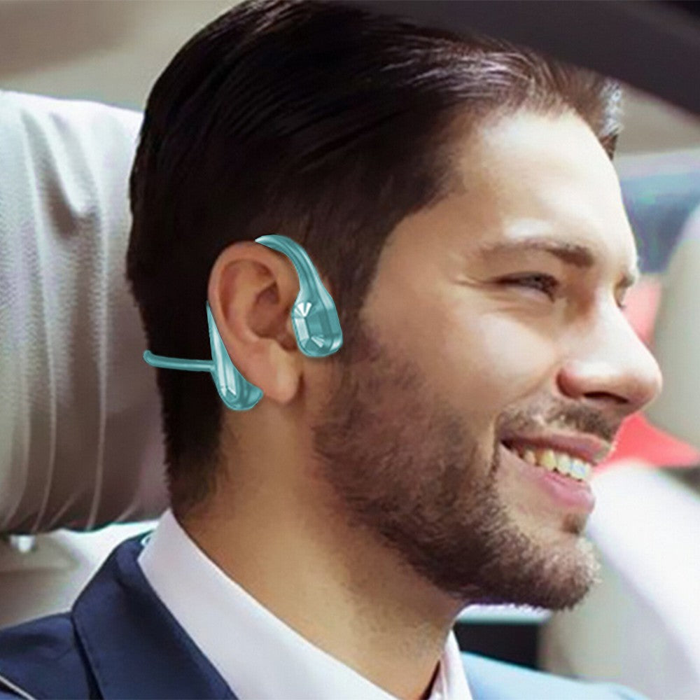 Bone Conduction Bluetooth Earphones - Blue