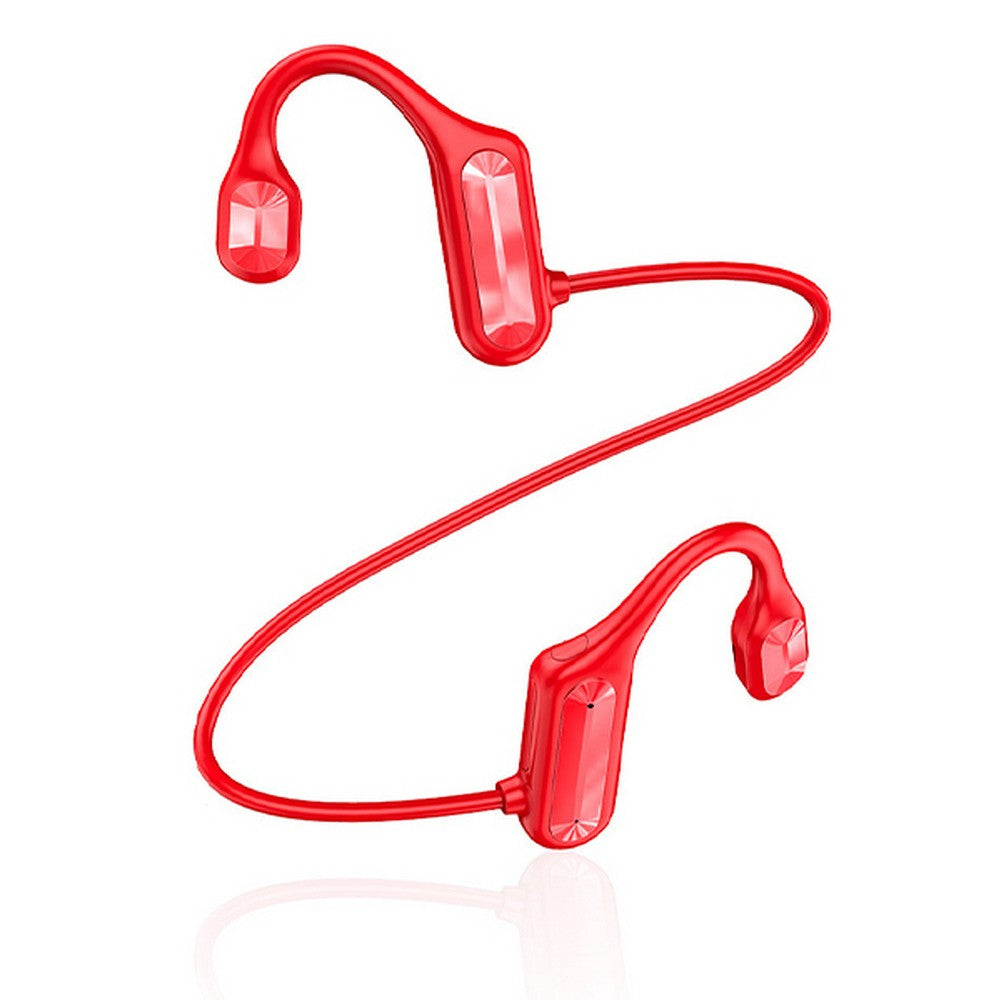 Bone Conduction Bluetooth Earphones - Red