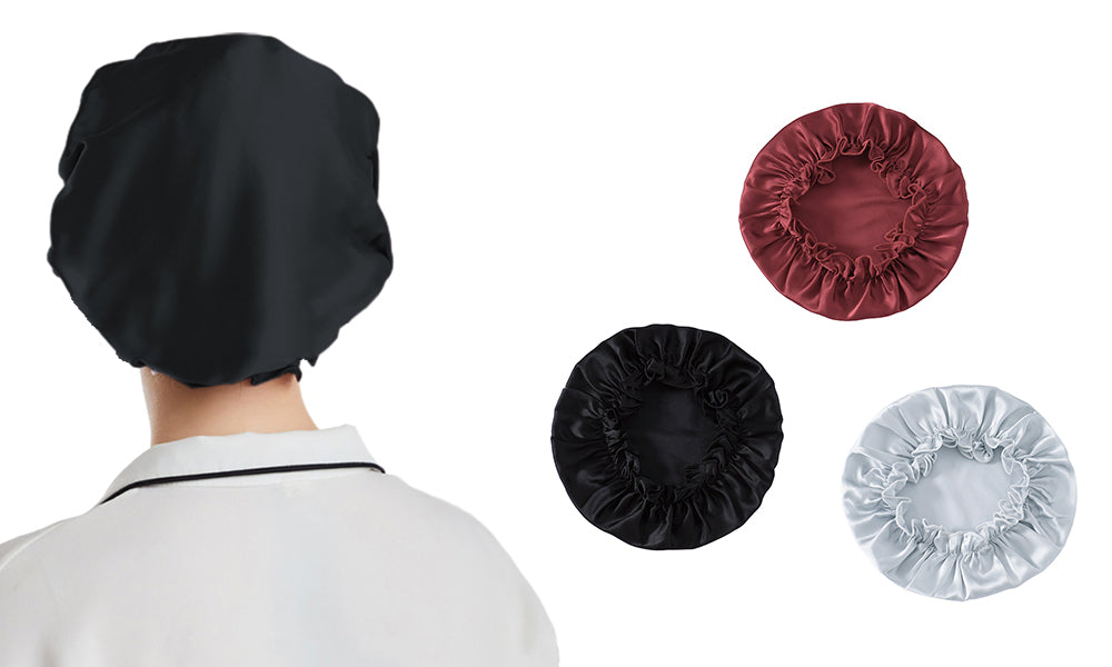 Soft Breathable 100% Mulberry Silk Sleep Night Cap Good for Your Hair Care