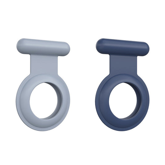 2Pcs for Apple AirTag Protective Holder Case - Blue+Grey
