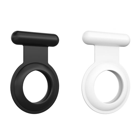 2Pcs for Apple AirTag Protective Holder Case - Black+White