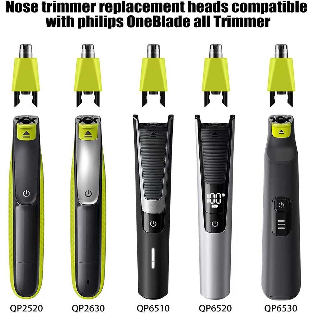2Pcs Nose Hair Trimmer Replacement Head Compatible with Philips Norelco OneBlade