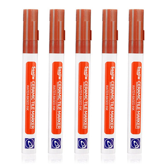 5Pcs Grout Tile Repair Pen - Reddish Brown