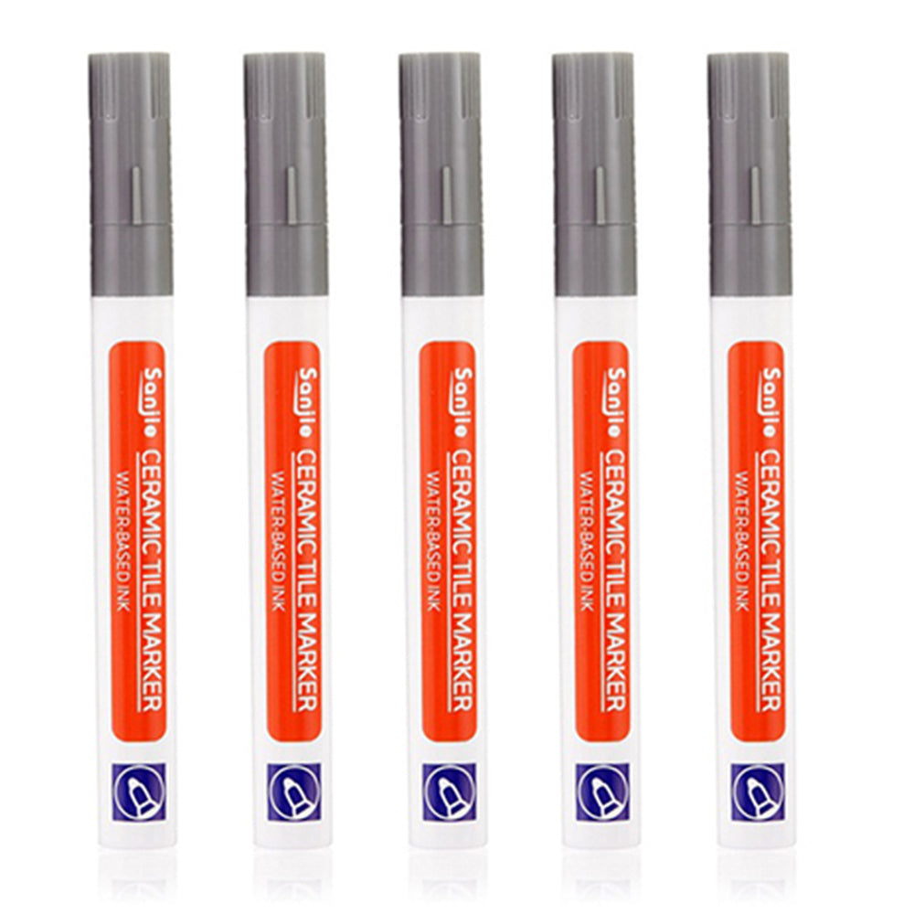 5Pcs Grout Tile Repair Pen Grout Pen Tile Paint Marker Grout Colorant Pens Grey