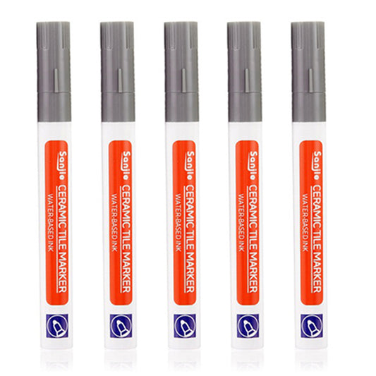 5Pcs Grout Tile Repair Pen Grout Pen Tile Paint Marker Grout Colorant Pens Grey
