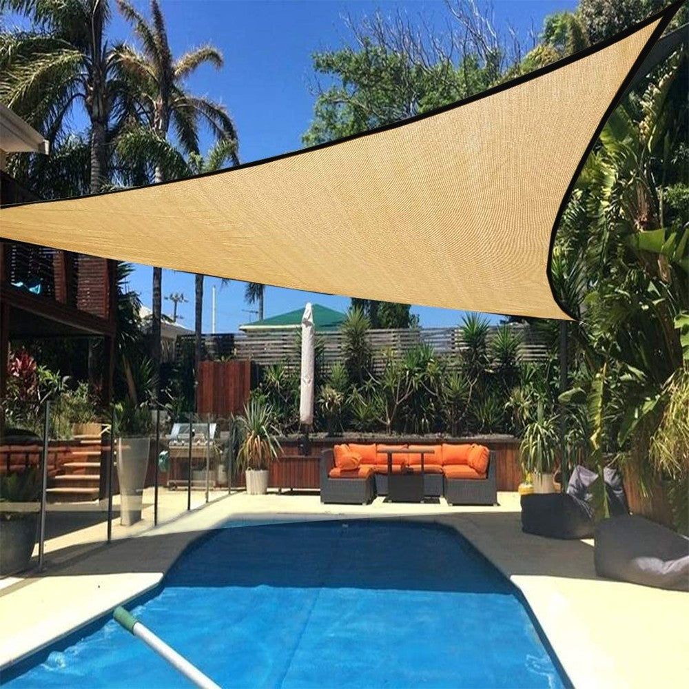 3x3x3m Triangle Outdoor Garden Canopy Cover - Orange