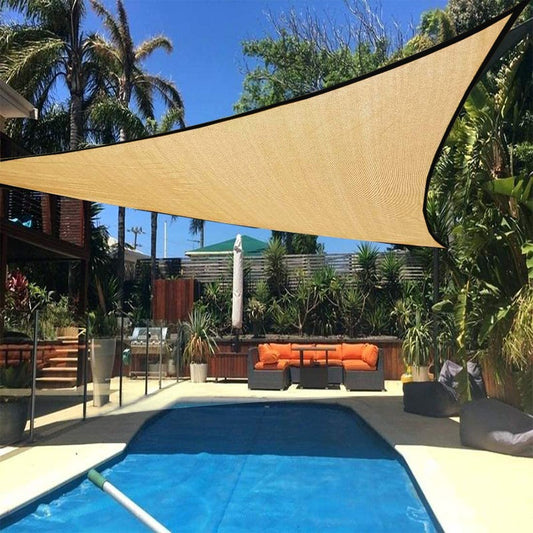 3x3x3m Triangle Outdoor Garden Canopy Cover - Orange