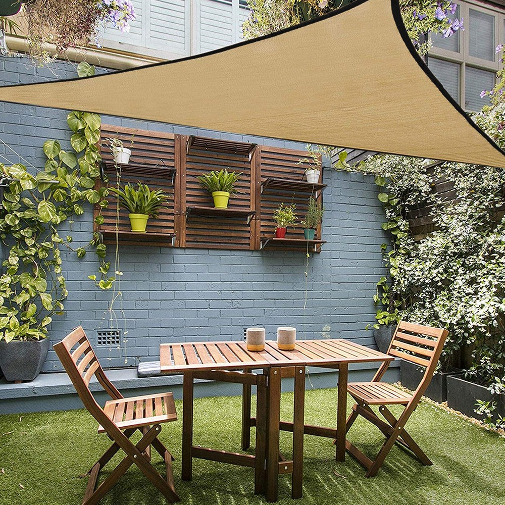 4x4x4m Triangle Outdoor Garden Canopy Cover - Orange