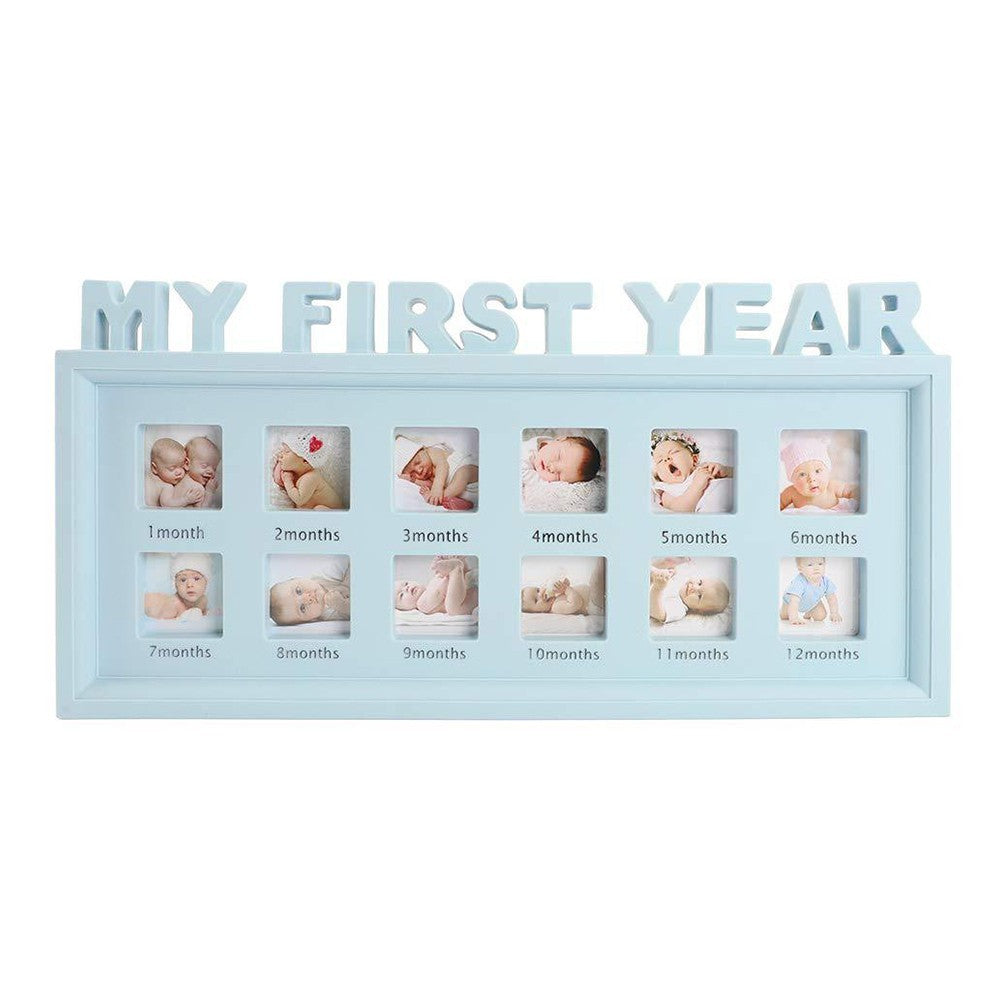 My First Year Baby Keepsake Frame - Blue