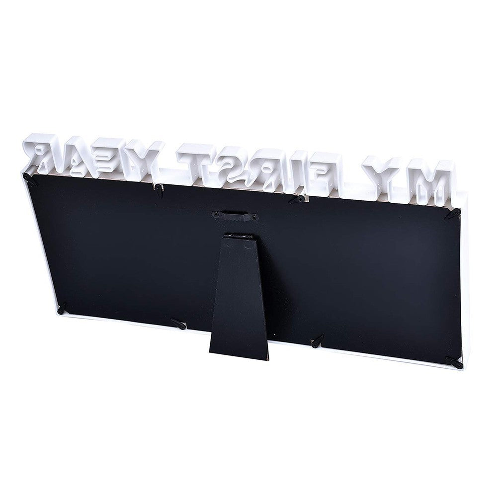 My First Year Baby Keepsake Frame - White