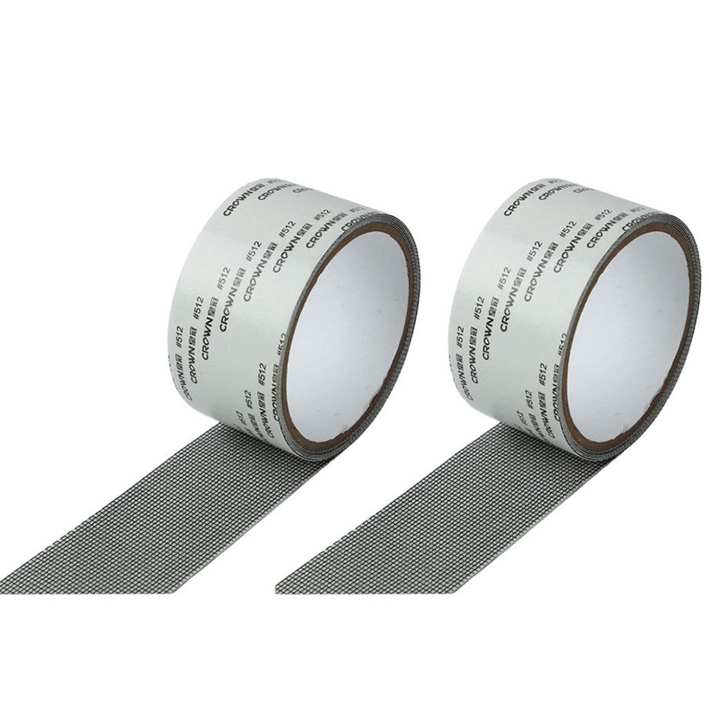 2 Rolls of 2M Window Screen Repair Tape - Black