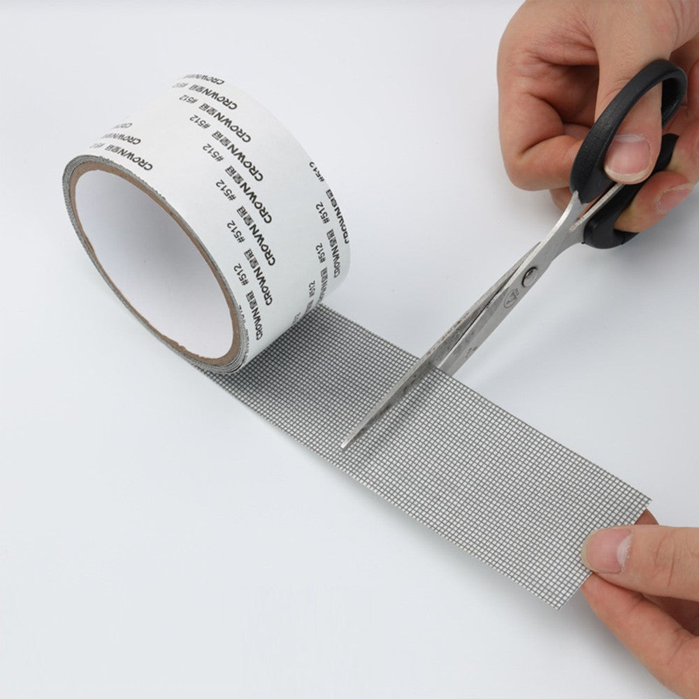 4 Rolls of 2M Window Screen Repair Tape - Grey