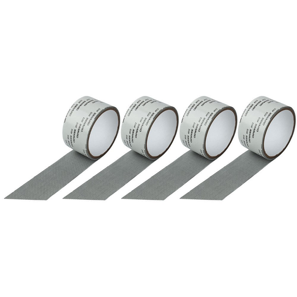 4 Rolls of 2M Window Screen Repair Tape - Grey