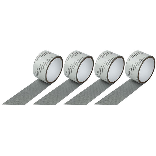4 Rolls of 2M Window Screen Repair Tape - Grey