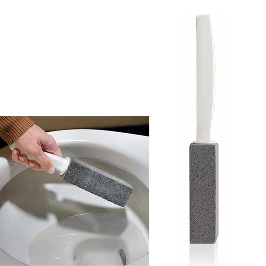 Pumice Stone Toilet Bowl Clean Brush with Handle Remove Toilet Bowl Hard Water Ring for Hard Water Stain