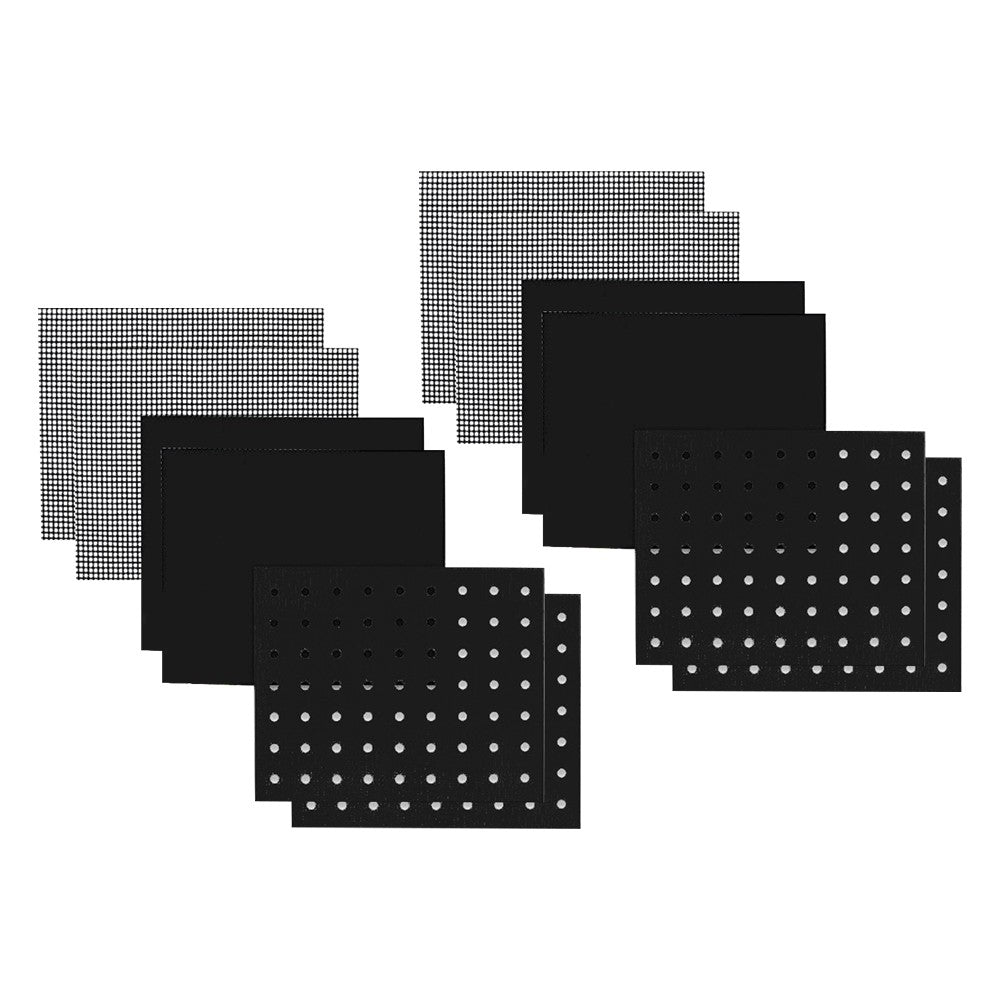 12Pcs Non-Stick BBQ Mat Reusable Liners for Toaster Oven Air Fryer