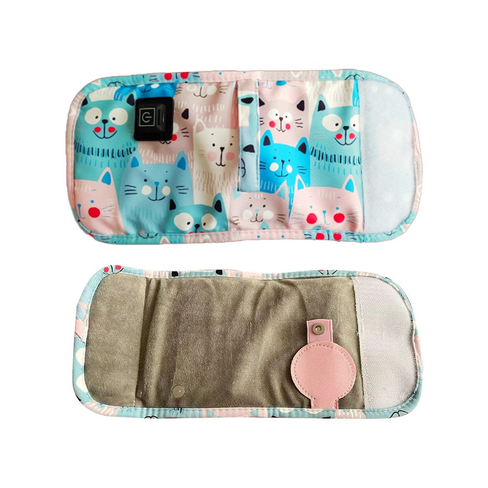 Portable Baby Bottle Milk Warmer with 3 Temperature Settings - Blue