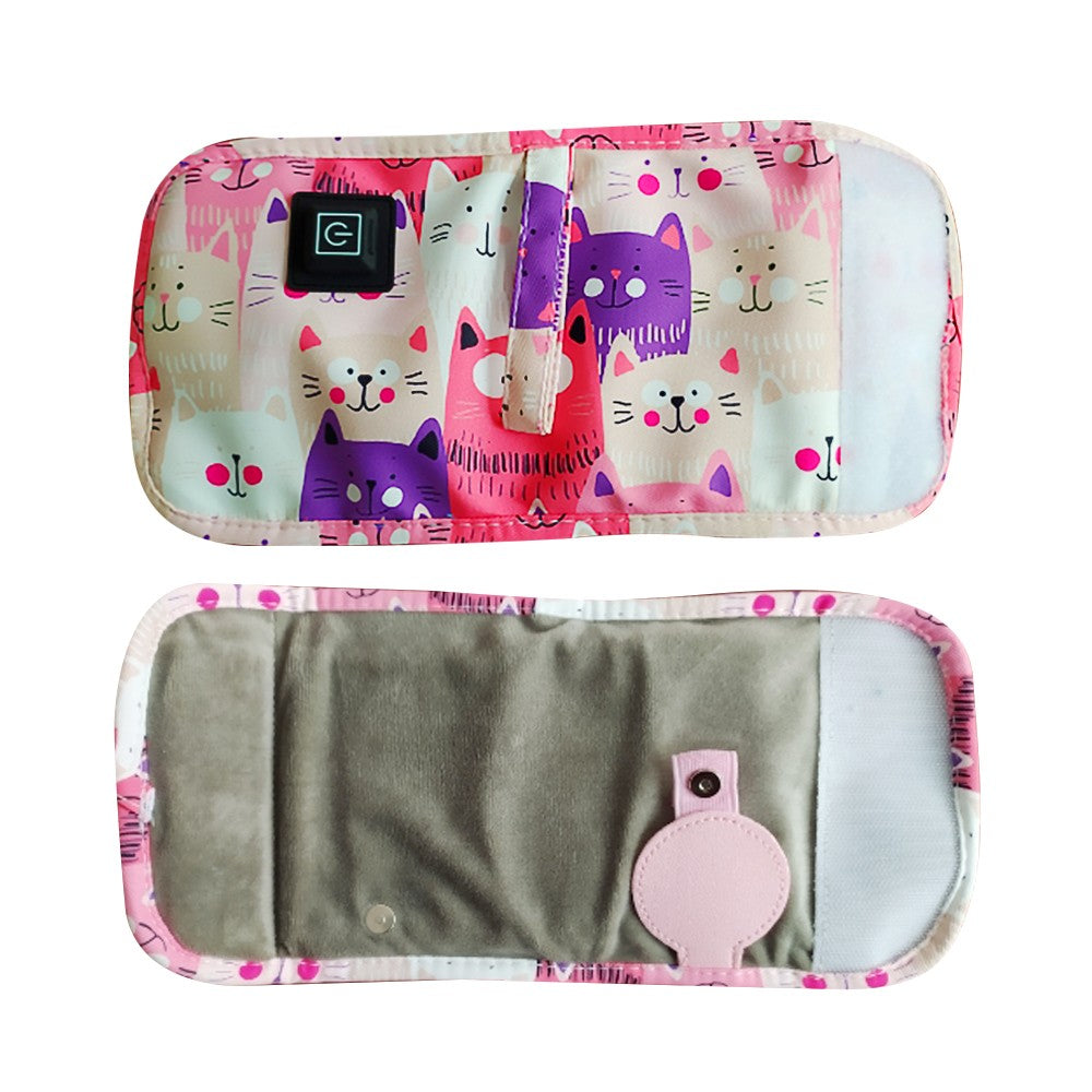 Portable Baby Bottle Milk Warmer with 3 Temperature Settings - Pink