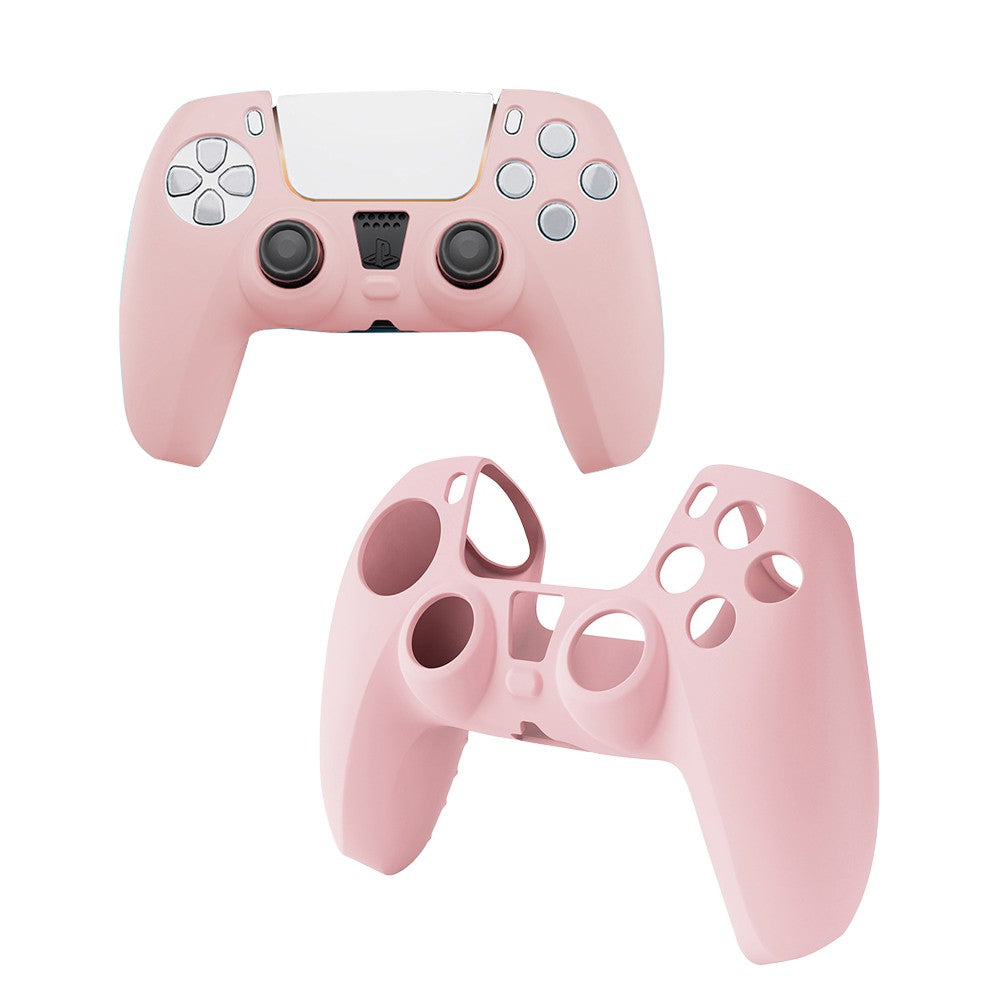 Protective Case Soft Silicone Cover for Sony Playstation 5 Controller - Pink