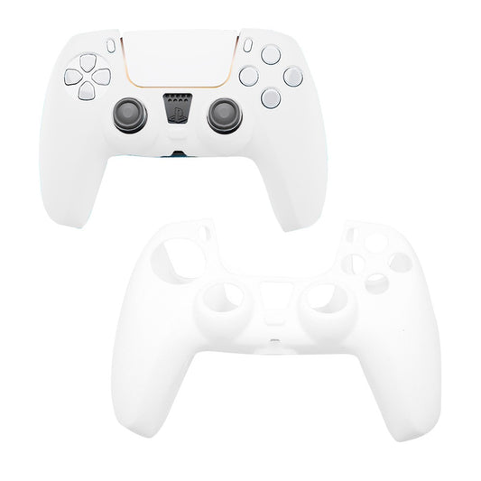 Protective Case Soft Silicone Cover for Sony Playstation 5 Controller - White