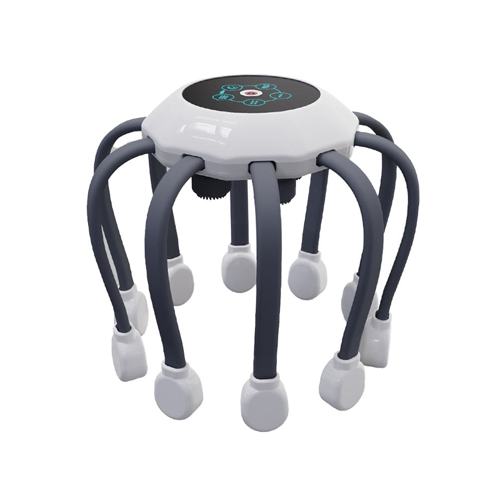 Electric Head Massager Portable USB Octopus Claw Scalp Massager - Grey