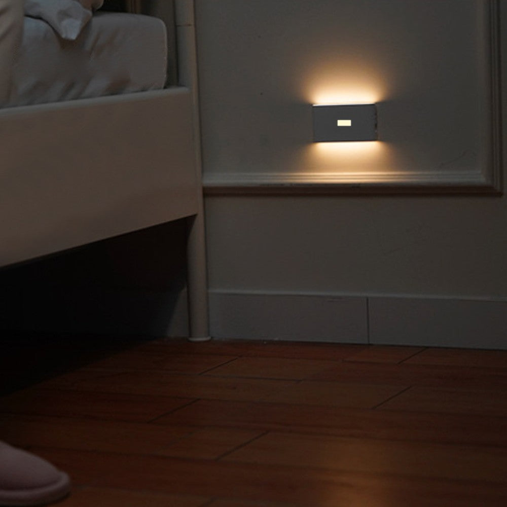 4Pcs LED Motion Sensor Night Light USB Rechargeable Sensor Wall Light