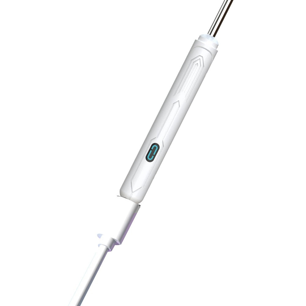 Wireless Visual Otoscope WiFi Ear Wax Removal Tool with Ear Pick Set - White