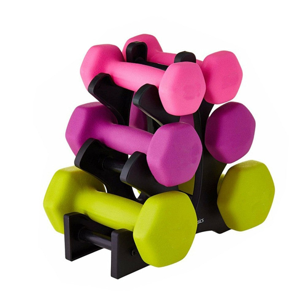 1Pc 3-Tier Dumbbell Rack Tree-Shaped Stand Dumbbell Storage Holder for Home Gym
