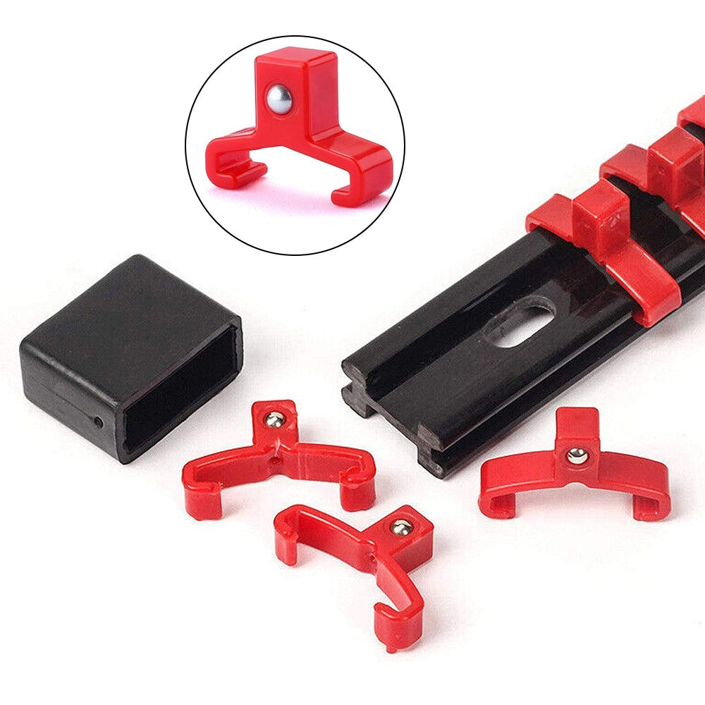 6-Piece Drive Socket Organizer Rails Sliding Socket Holders
