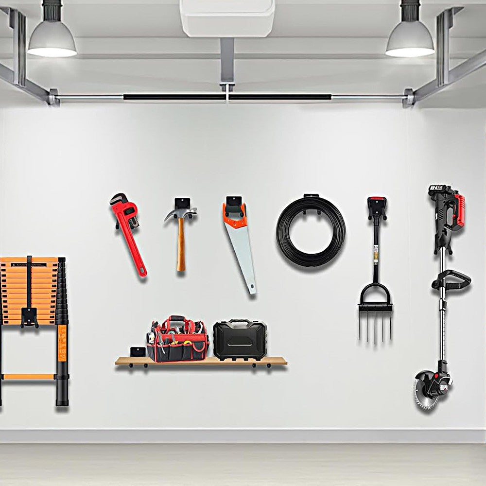 4Pcs 25cm Long Garage Hook Wall Mount Storage Hook Garage Tool Hanger Organizer