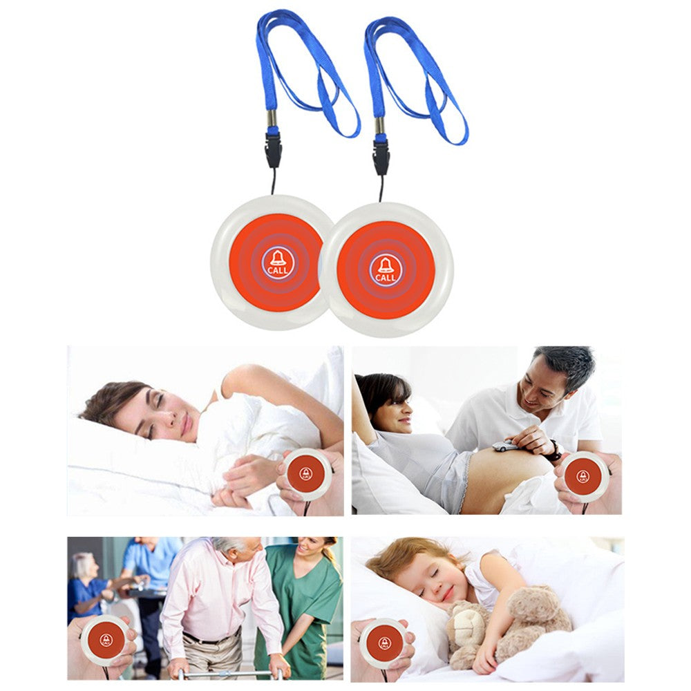 Wireless Caregiver Pager SOS Call Button for Patients Elderly Pregnant Disabled