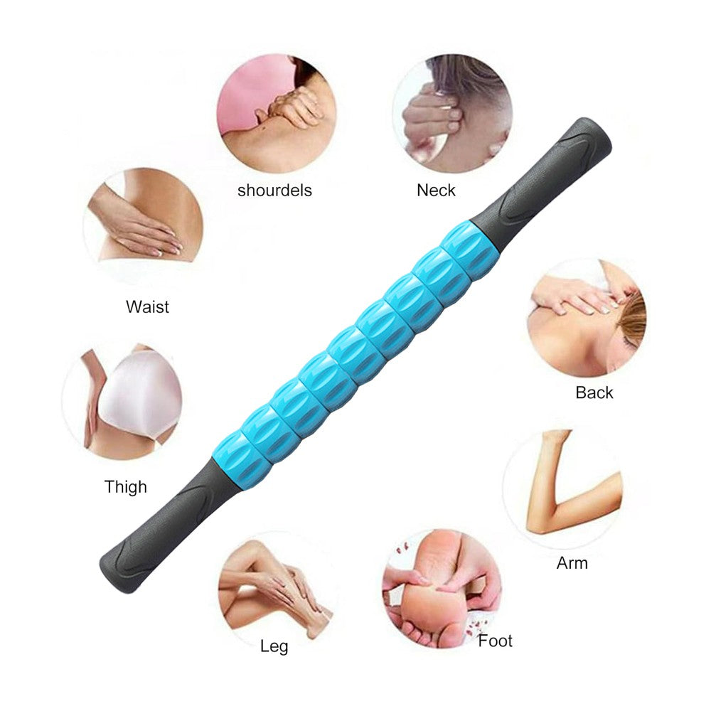Leg Muscle Massage Roller Yoga Massage Stick Gym Equipment - Blue