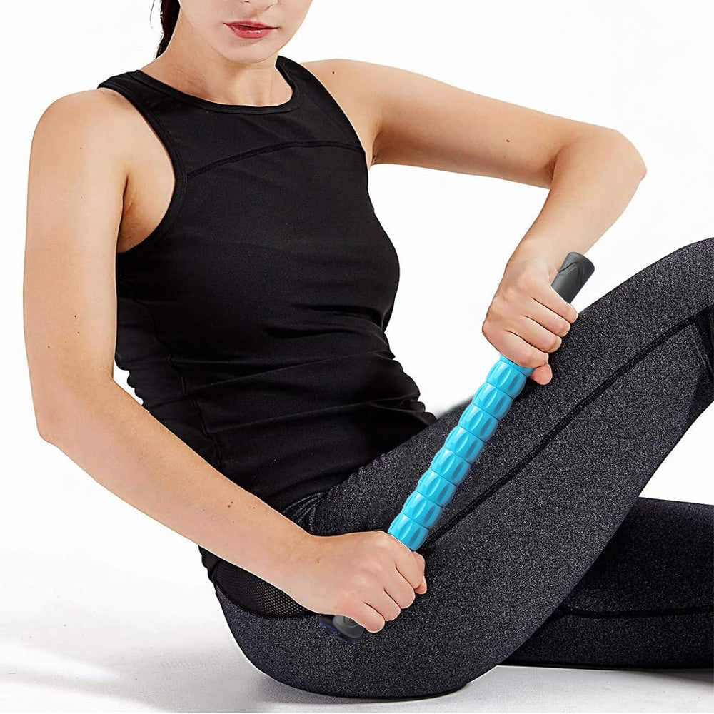 Leg Muscle Massage Roller Yoga Massage Stick Gym Equipment - Blue