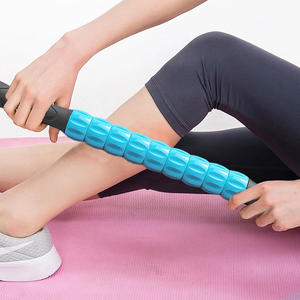 Leg Muscle Massage Roller Yoga Massage Stick Gym Equipment - Blue