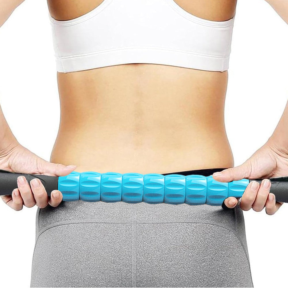 Leg Muscle Massage Roller Yoga Massage Stick Gym Equipment - Blue