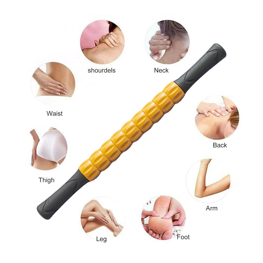 Leg Muscle Massage Roller Yoga Massage Stick Gym Equipment - Orange