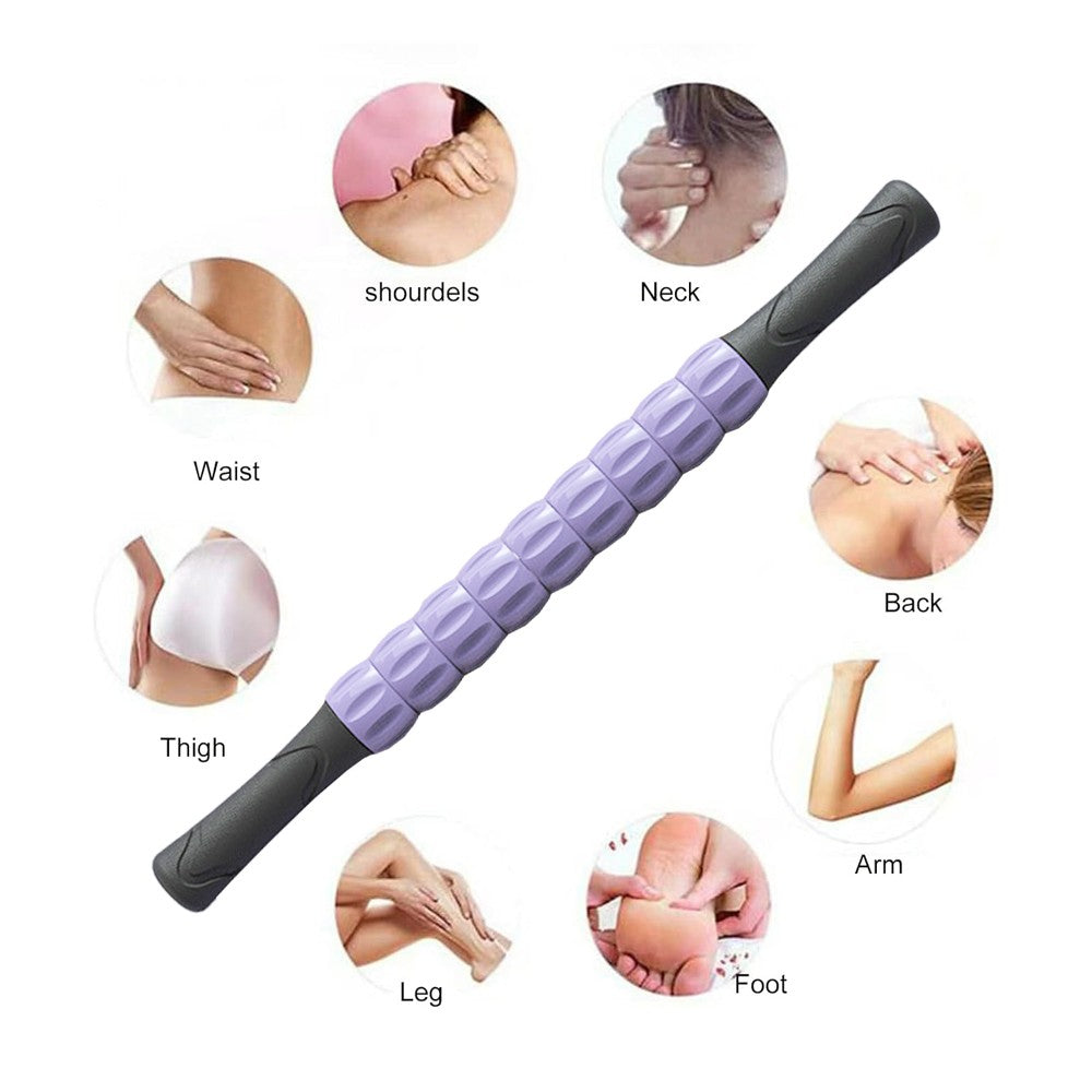 Leg Muscle Massage Roller Yoga Massage Stick Gym Equipment - Purple
