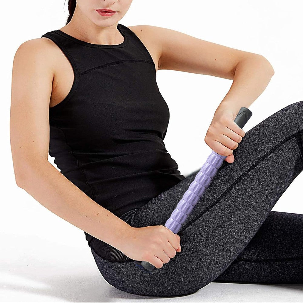 Leg Muscle Massage Roller Yoga Massage Stick Gym Equipment - Purple