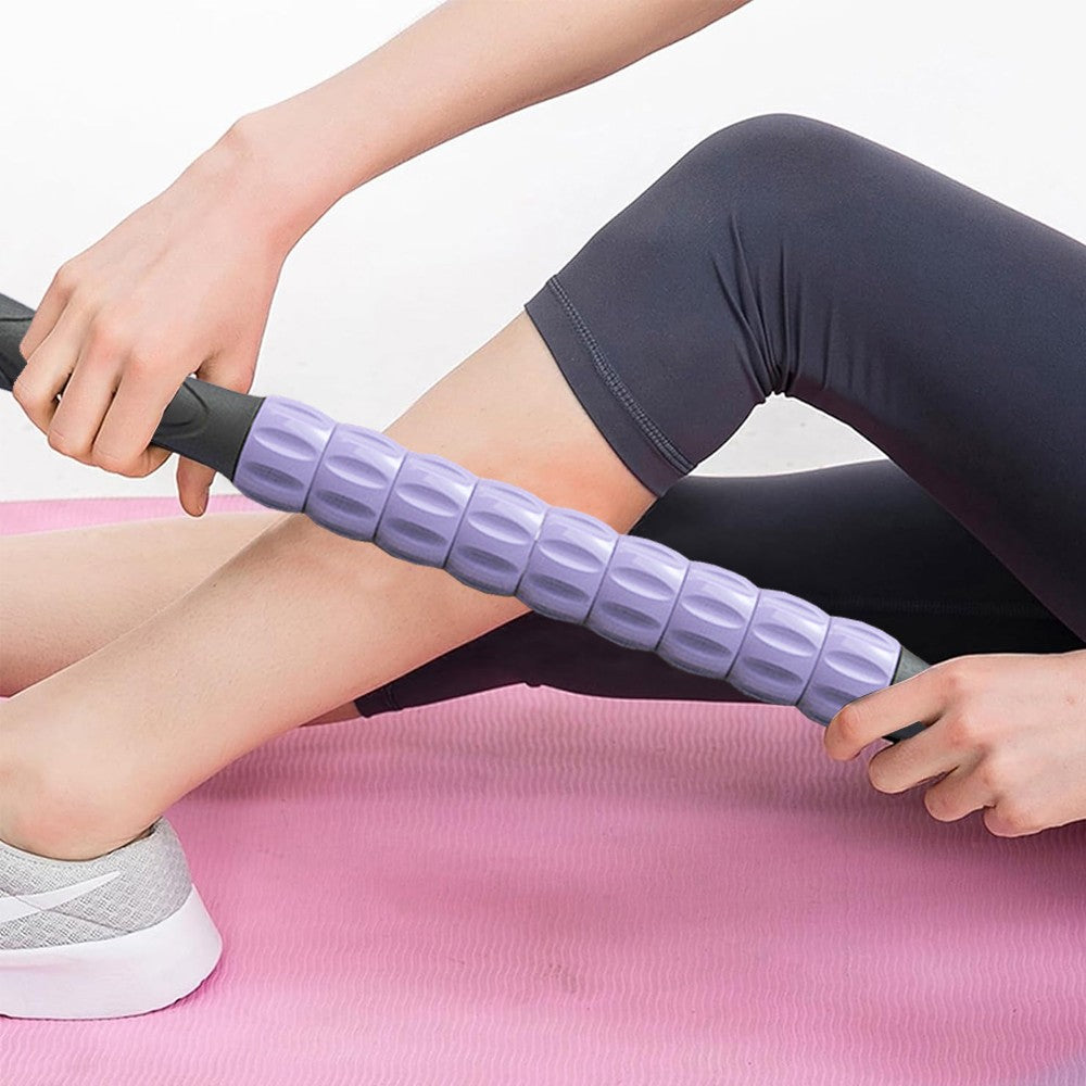 Leg Muscle Massage Roller Yoga Massage Stick Gym Equipment - Purple