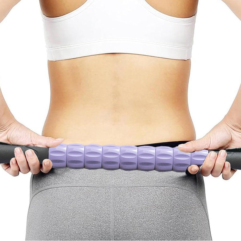 Leg Muscle Massage Roller Yoga Massage Stick Gym Equipment - Purple